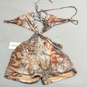 OUTCAST Multi-Color Mini Dress